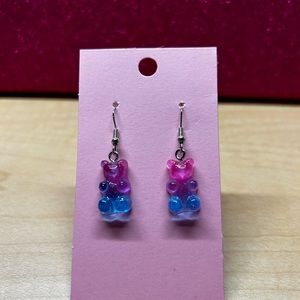Gummy Bear Earrings (Blue/Purple/Pink)